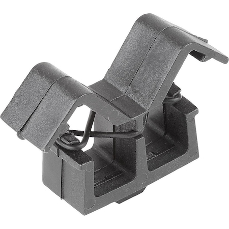 Kipp Cable Clip, Polyamide, Black, 40 mm L K1280.2210